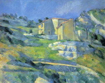 風景 Painting - レスタック・ポール・セザンヌの山の家々